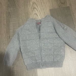 ZARA Baby Zip Up Gray Sweater Size 18-24 Months